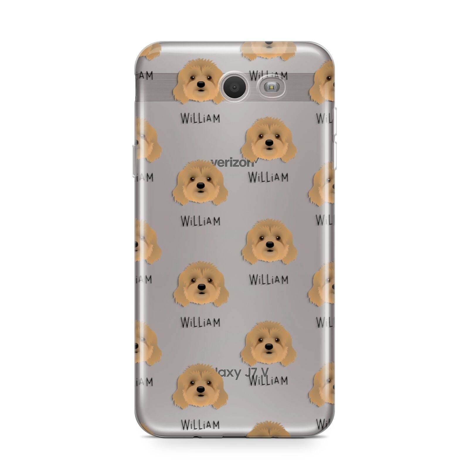 Cavapoo Icon with Name Samsung Galaxy J7 2017 Case