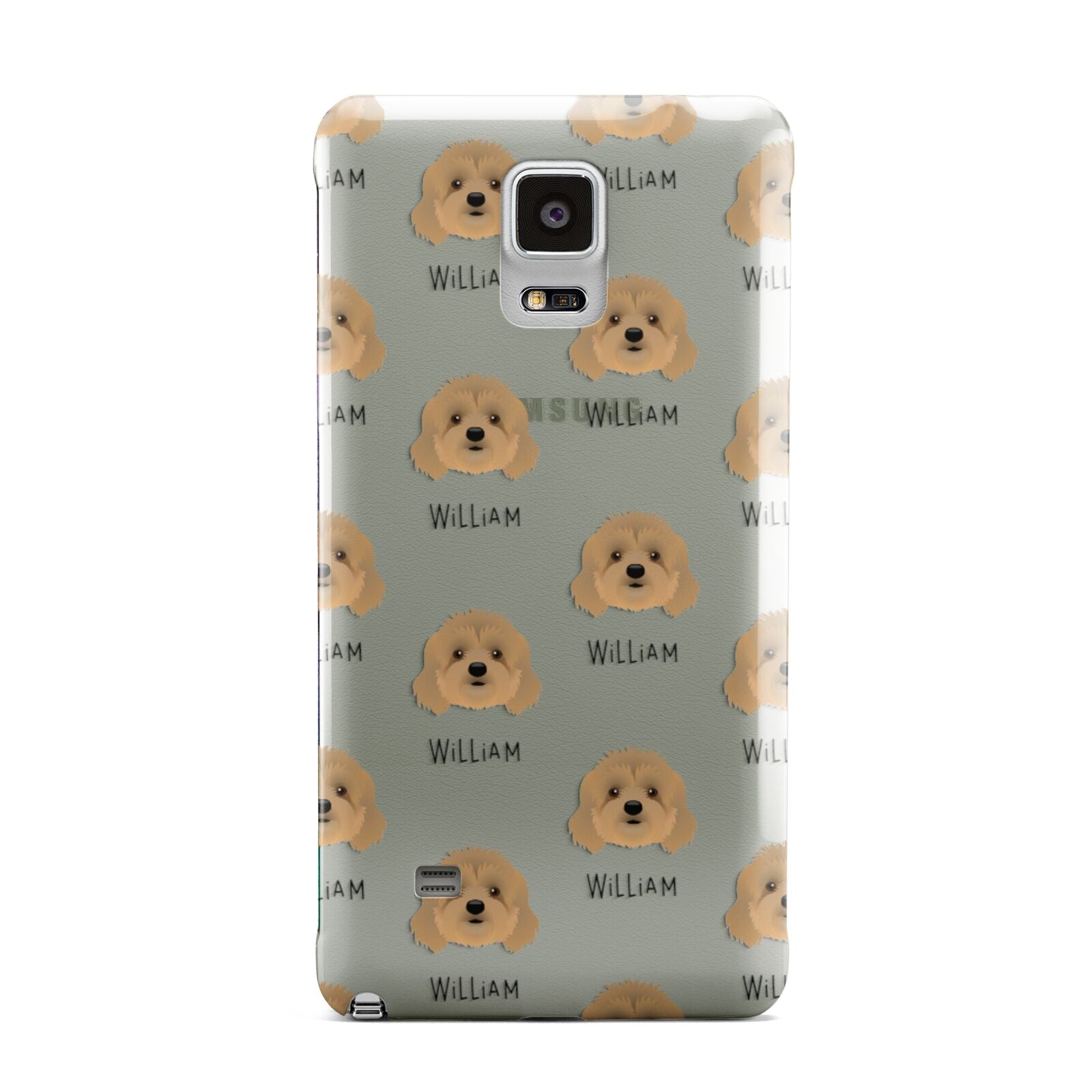 Cavapoo Icon with Name Samsung Galaxy Note 4 Case