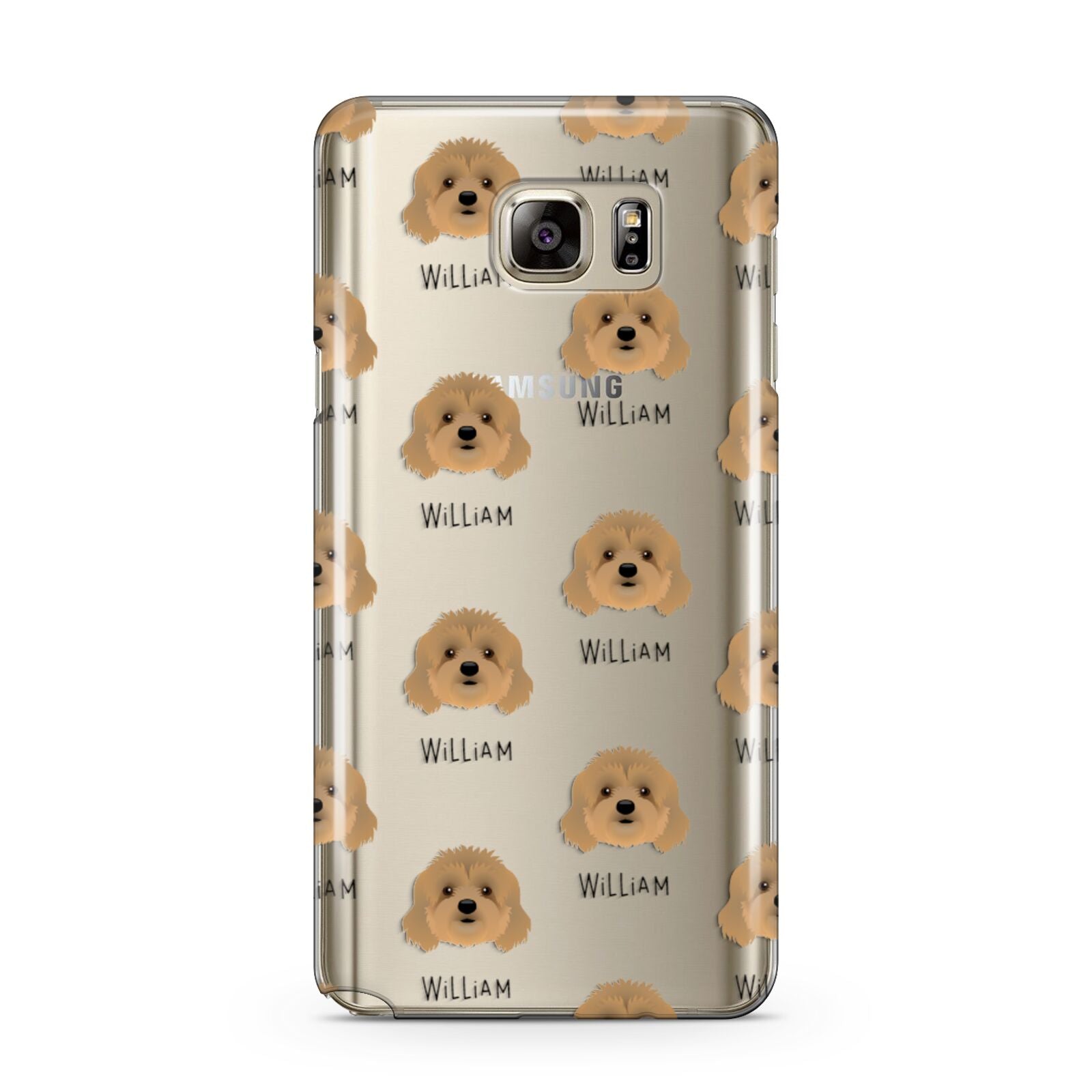 Cavapoo Icon with Name Samsung Galaxy Note 5 Case