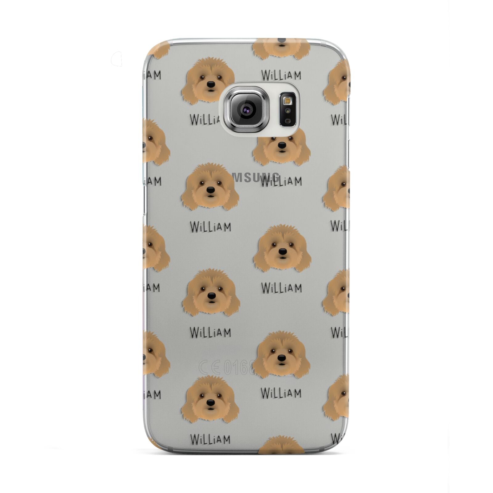 Cavapoo Icon with Name Samsung Galaxy S6 Edge Case