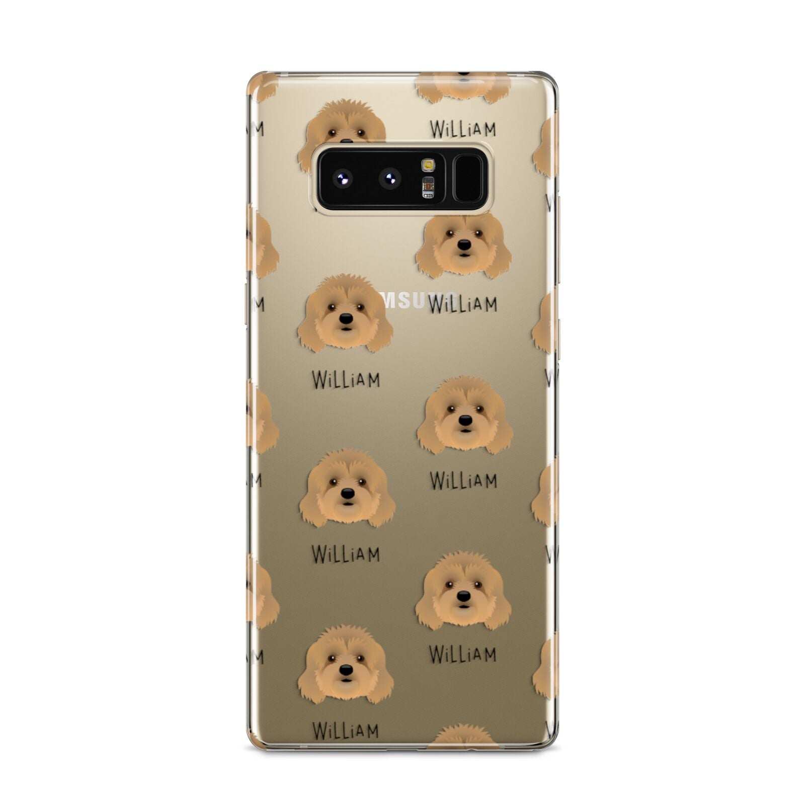 Cavapoo Icon with Name Samsung Galaxy S8 Case