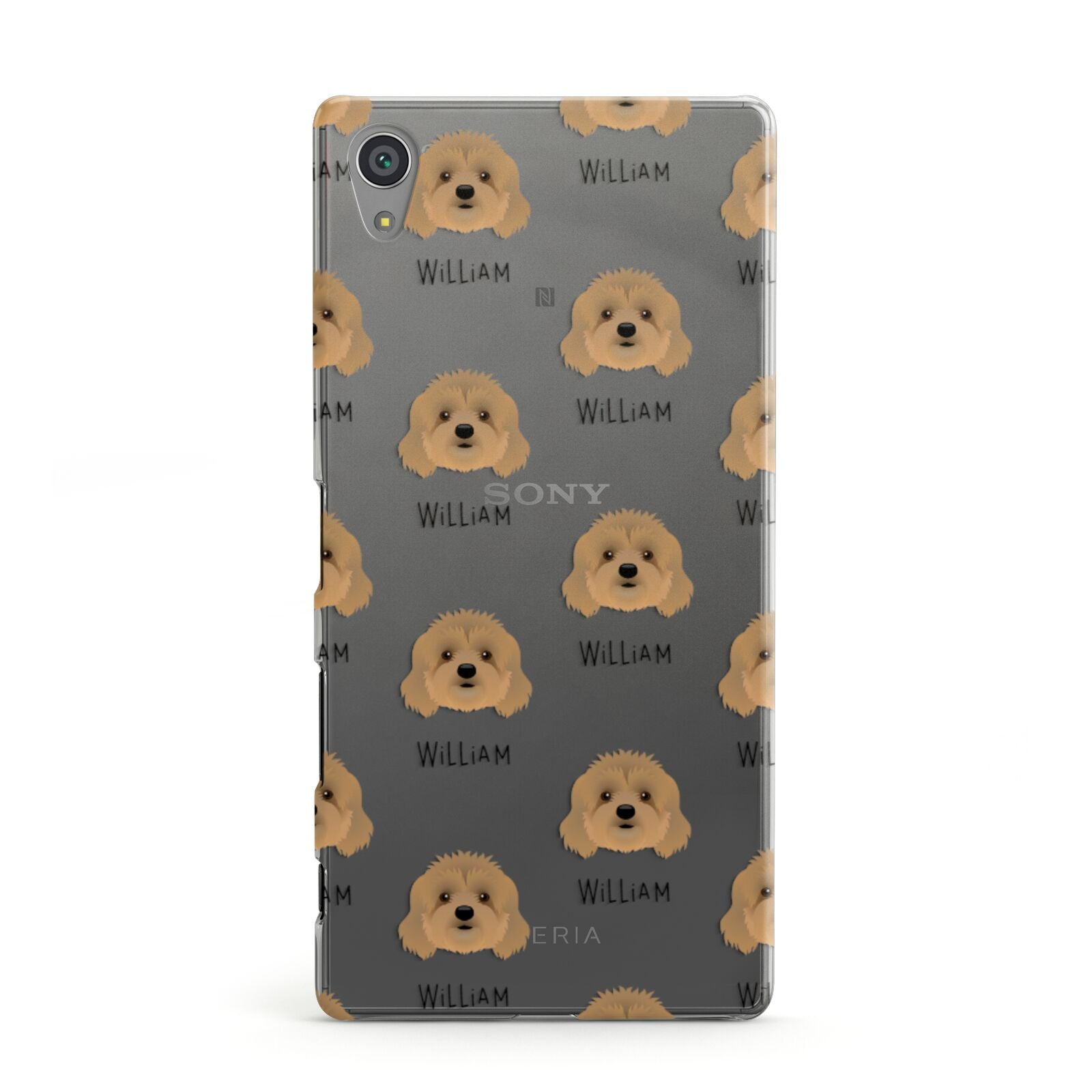 Cavapoo Icon with Name Sony Xperia Case