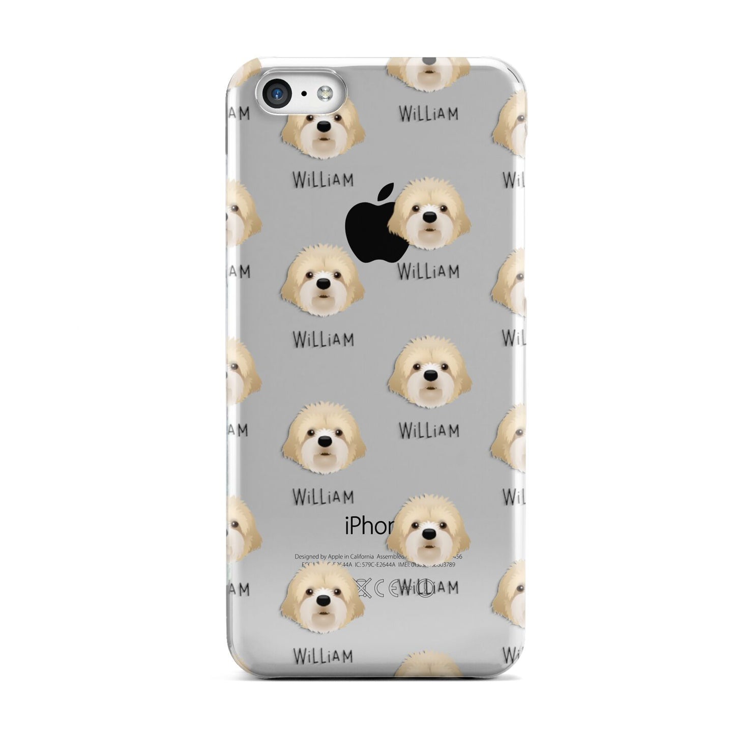 Cavapoochon Icon with Name Apple iPhone 5c Case