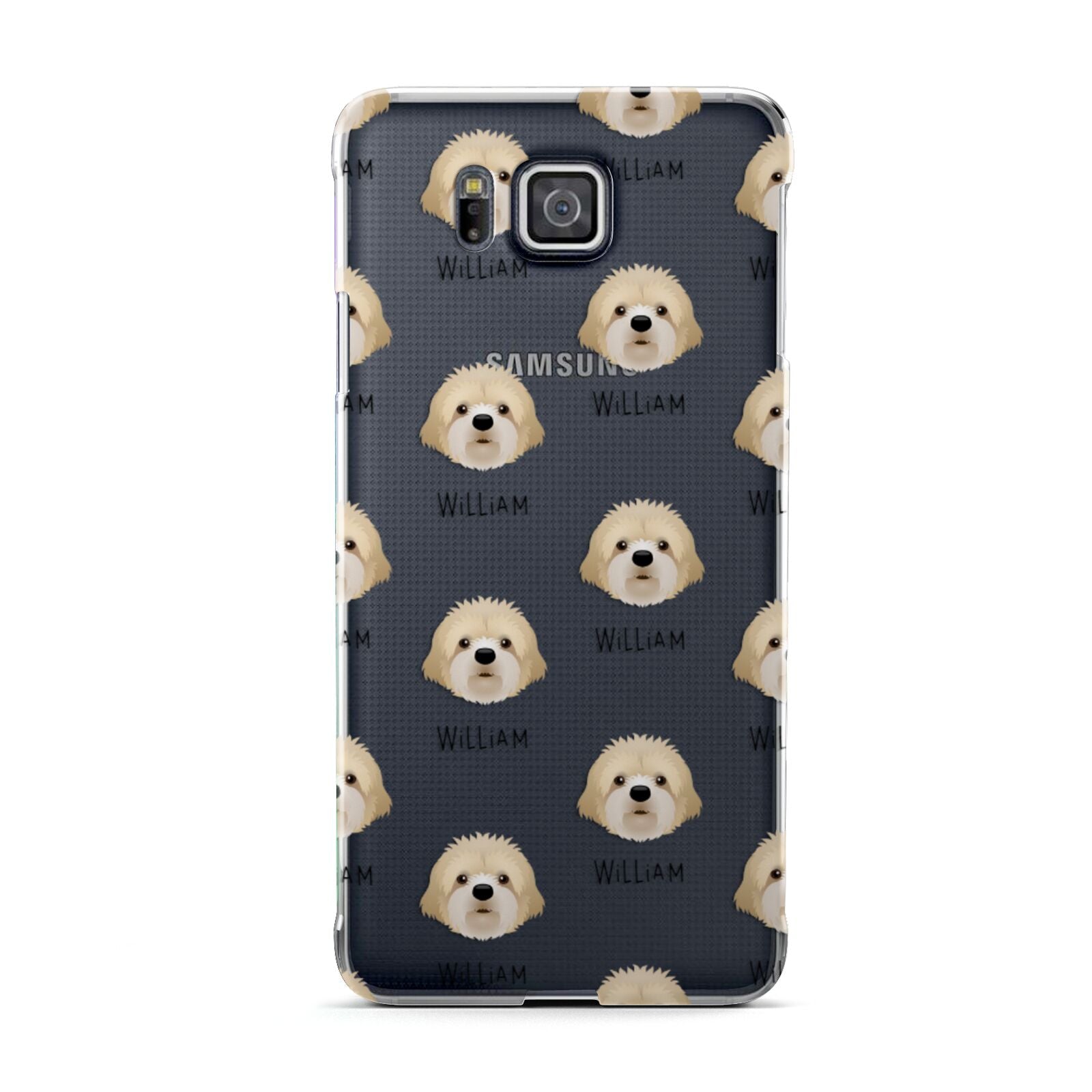 Cavapoochon Icon with Name Samsung Galaxy Alpha Case