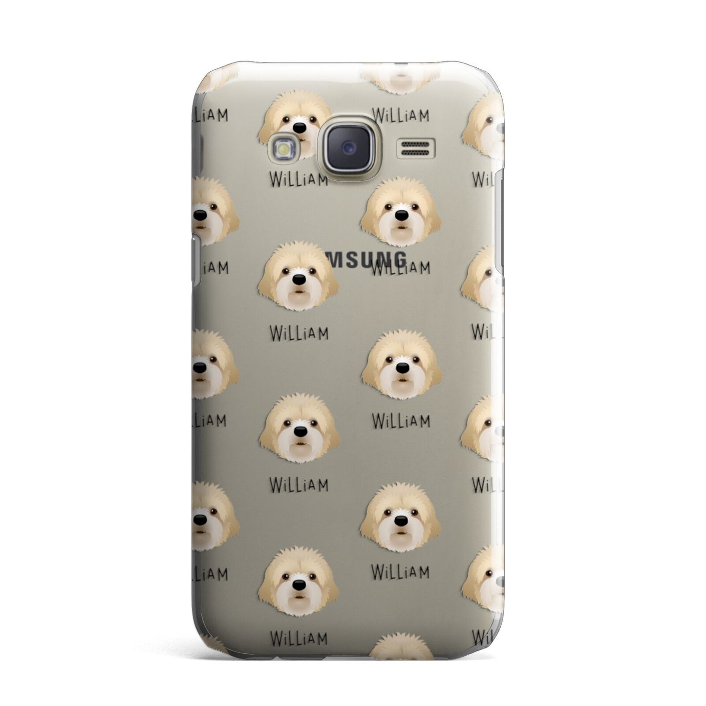 Cavapoochon Icon with Name Samsung Galaxy J7 Case