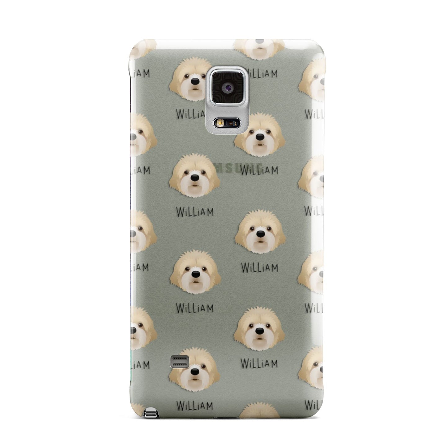 Cavapoochon Icon with Name Samsung Galaxy Note 4 Case