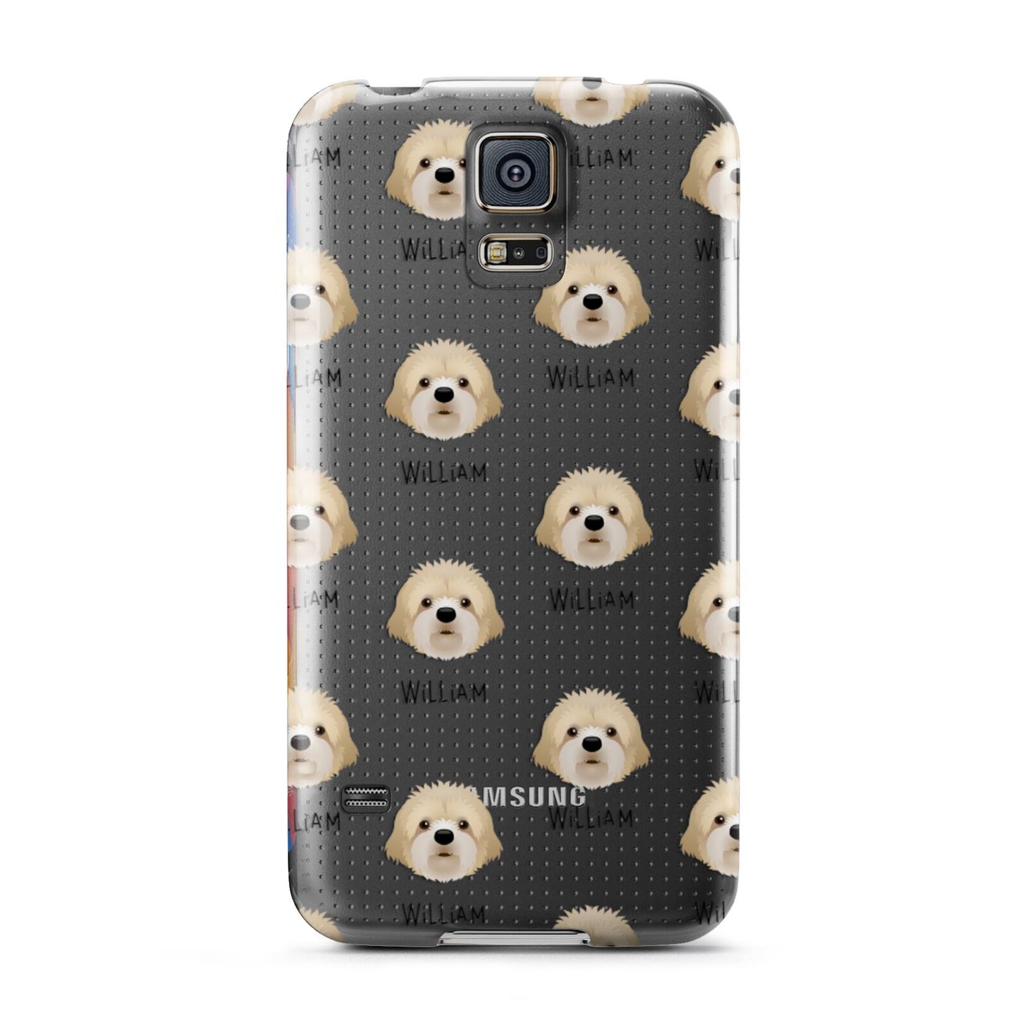 Cavapoochon Icon with Name Samsung Galaxy S5 Case