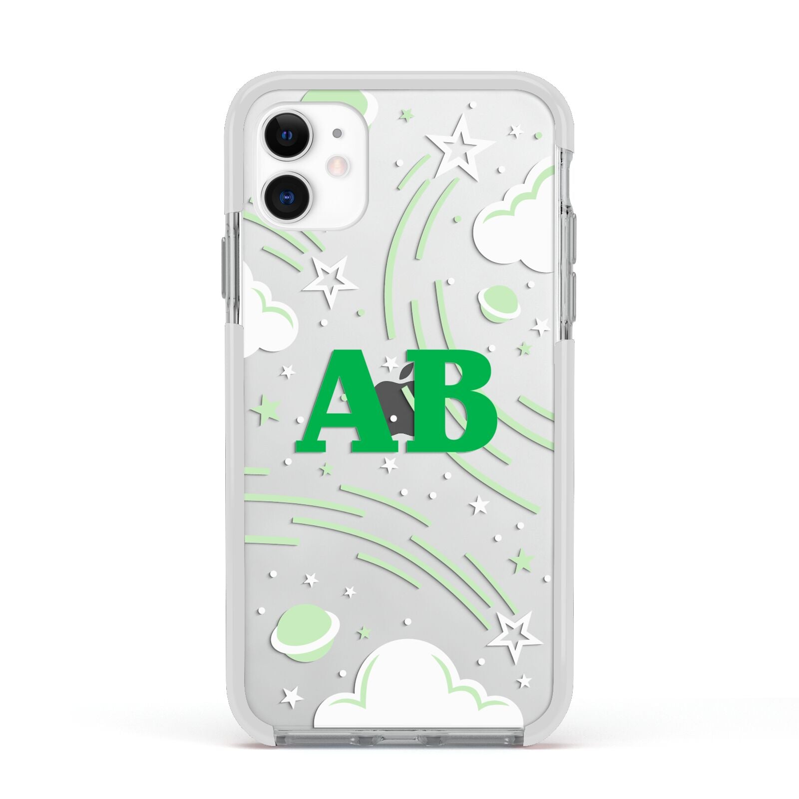 Celestial Apple iPhone 11 in White with White Impact Case