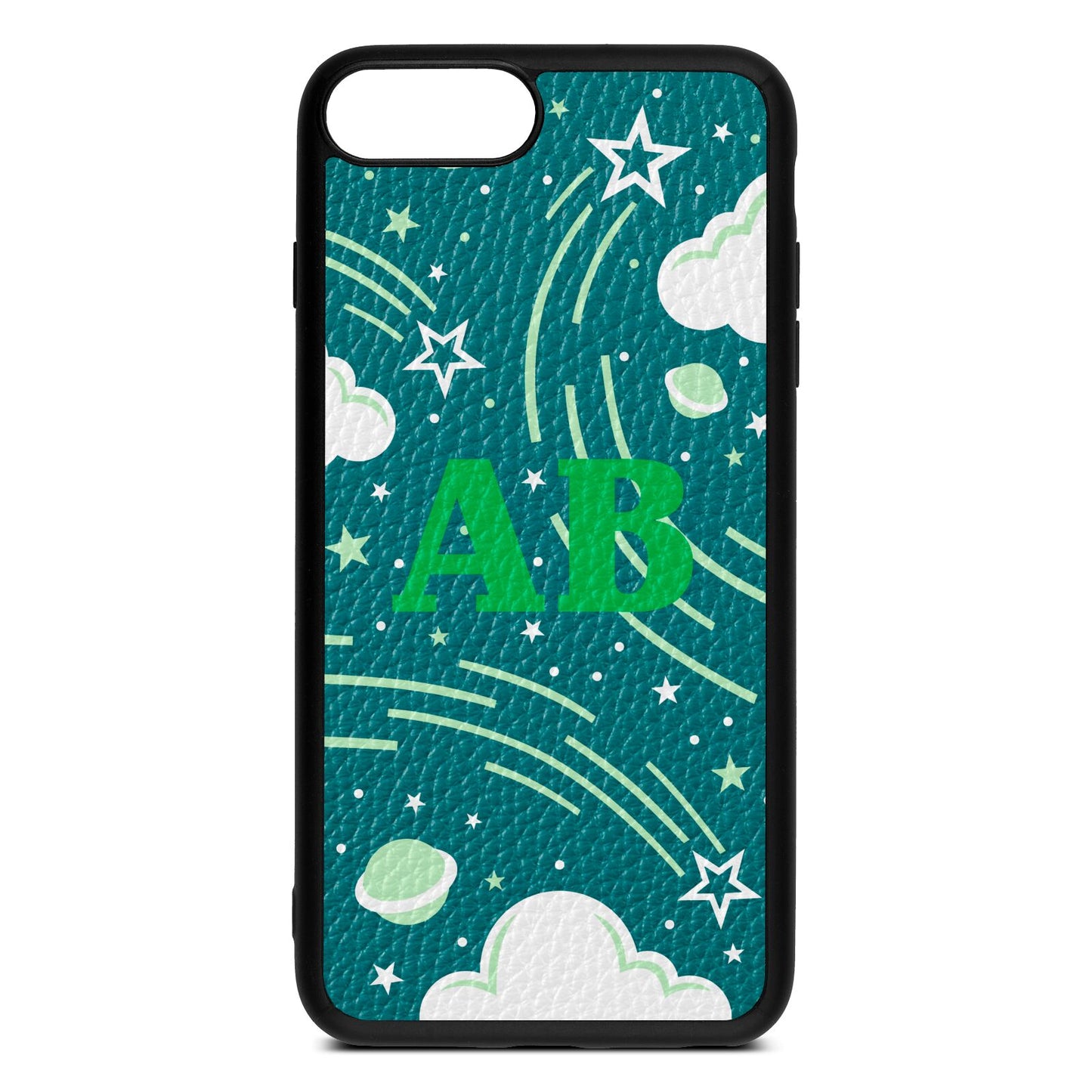 Celestial Green Pebble Leather iPhone 8 Plus Case