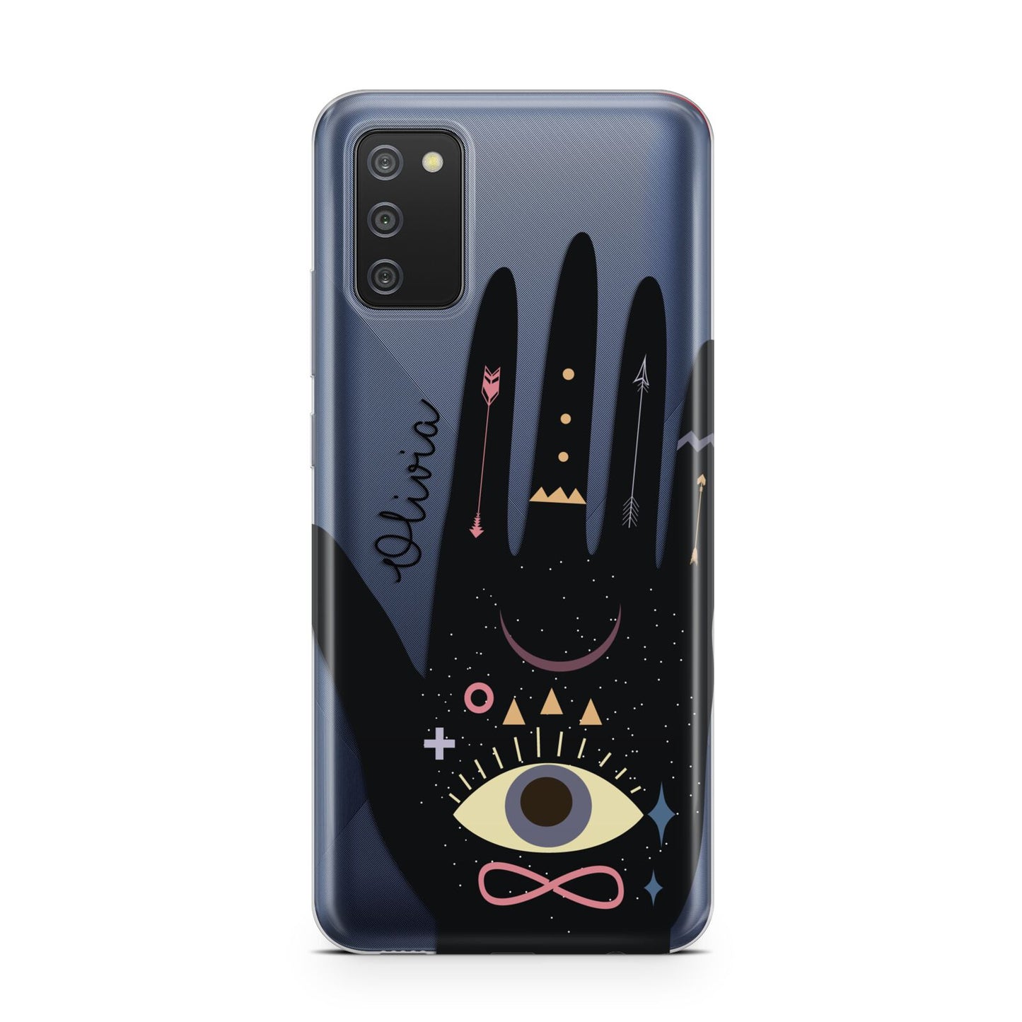 Celestial Hand with Text Samsung A02s Case