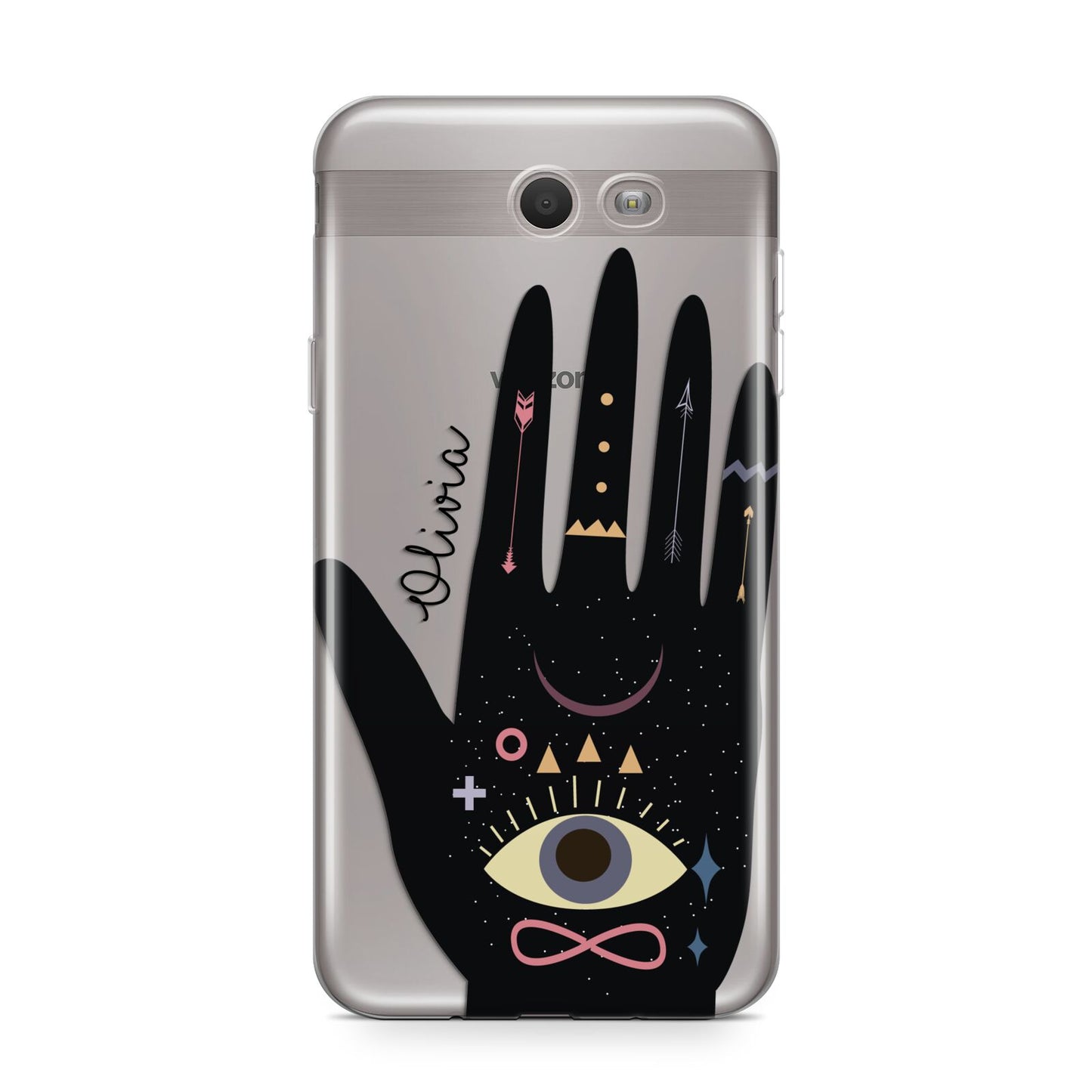 Celestial Hand with Text Samsung Galaxy J7 2017 Case