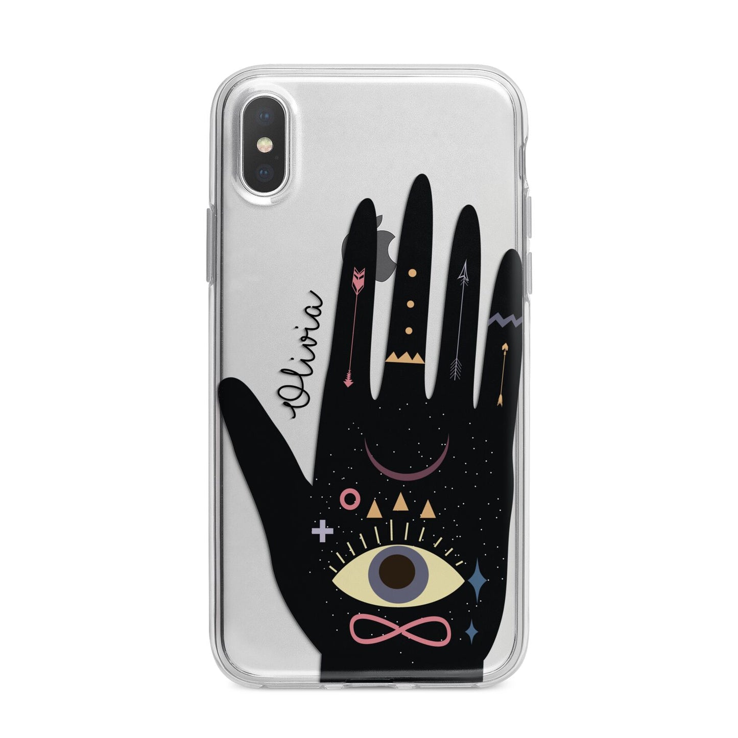 Celestial Hand with Text iPhone X Bumper Case on Silver iPhone Alternative Image 1