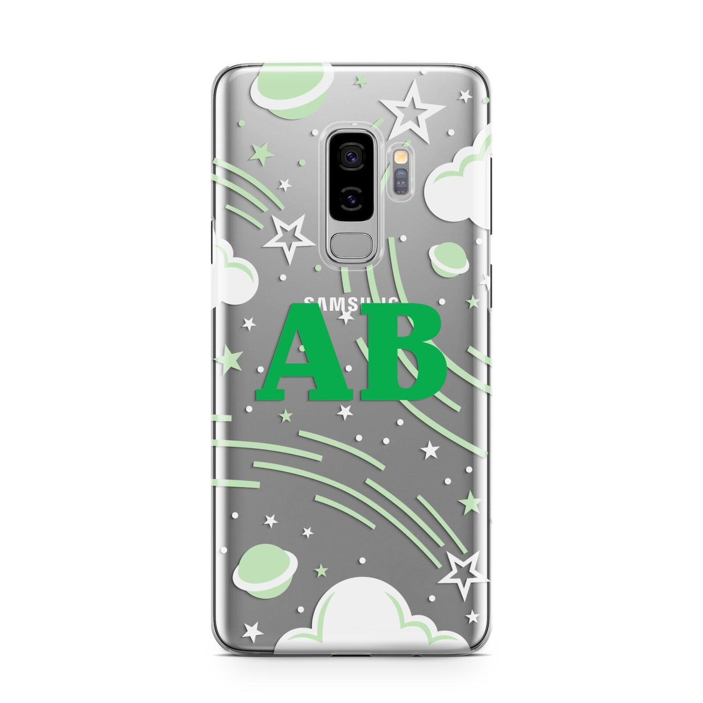 Celestial Samsung Galaxy S9 Plus Case on Silver phone