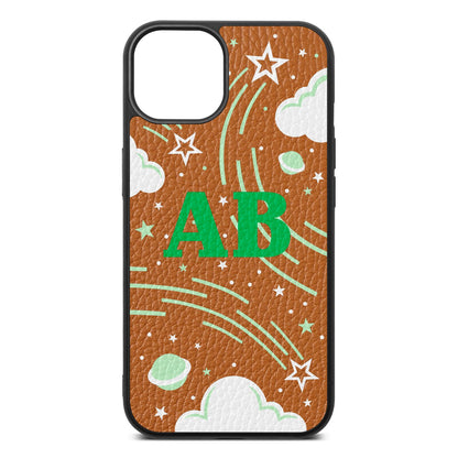 Celestial Tan Pebble Leather iPhone 13 Case