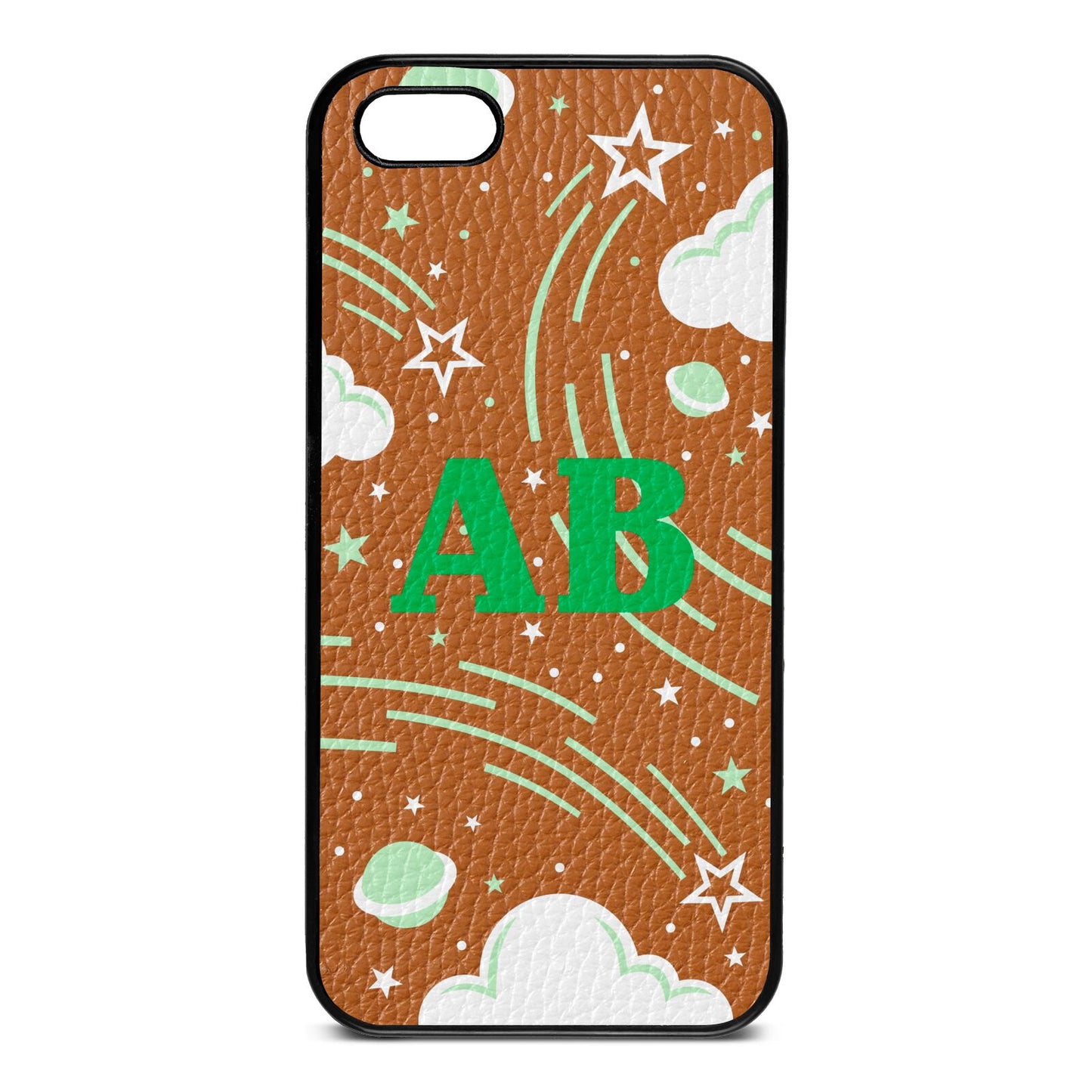 Celestial Tan Pebble Leather iPhone 5 Case