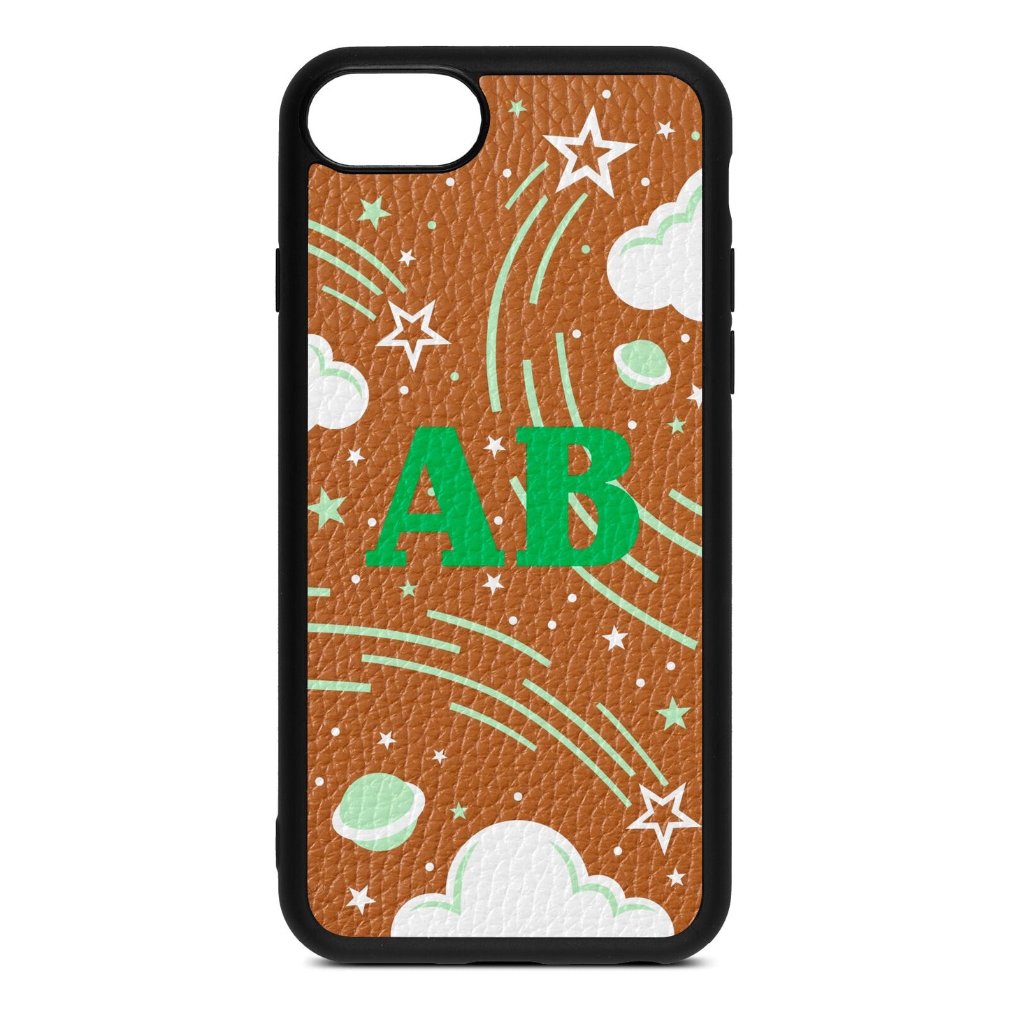 Celestial Tan Pebble Leather iPhone 8 Case