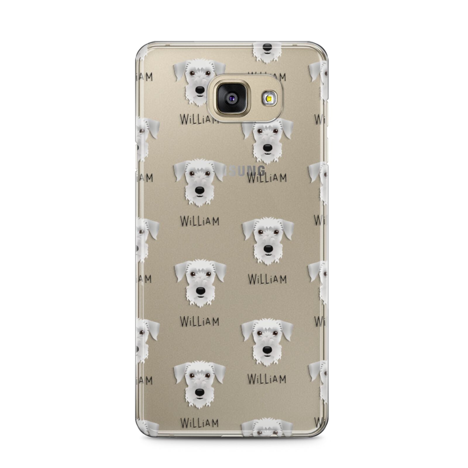 Cesky Terrier Icon with Name Samsung Galaxy A5 2016 Case on gold phone
