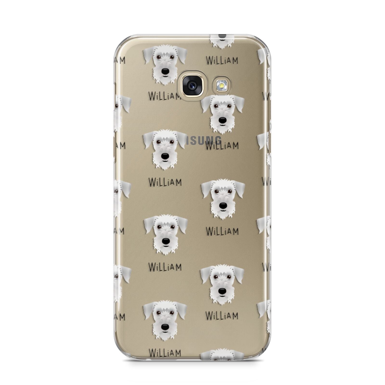 Cesky Terrier Icon with Name Samsung Galaxy A5 2017 Case on gold phone