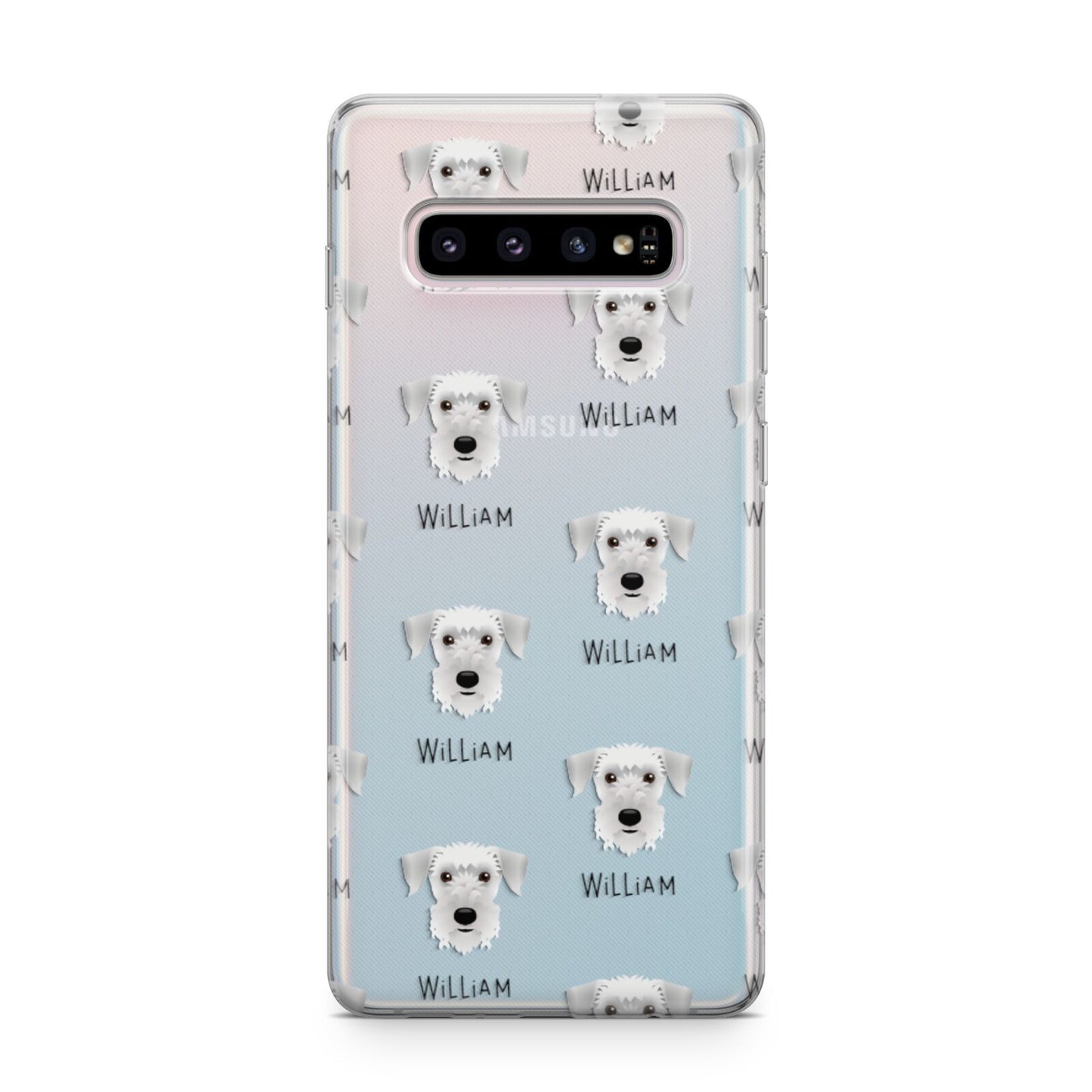 Cesky Terrier Icon with Name Samsung Galaxy S10 Plus Case