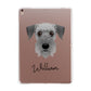 Cesky Terrier Personalised Apple iPad Rose Gold Case