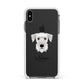 Cesky Terrier Personalised Apple iPhone Xs Max Impact Case White Edge on Black Phone