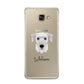 Cesky Terrier Personalised Samsung Galaxy A3 2016 Case on gold phone