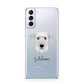 Cesky Terrier Personalised Samsung S21 Plus Phone Case