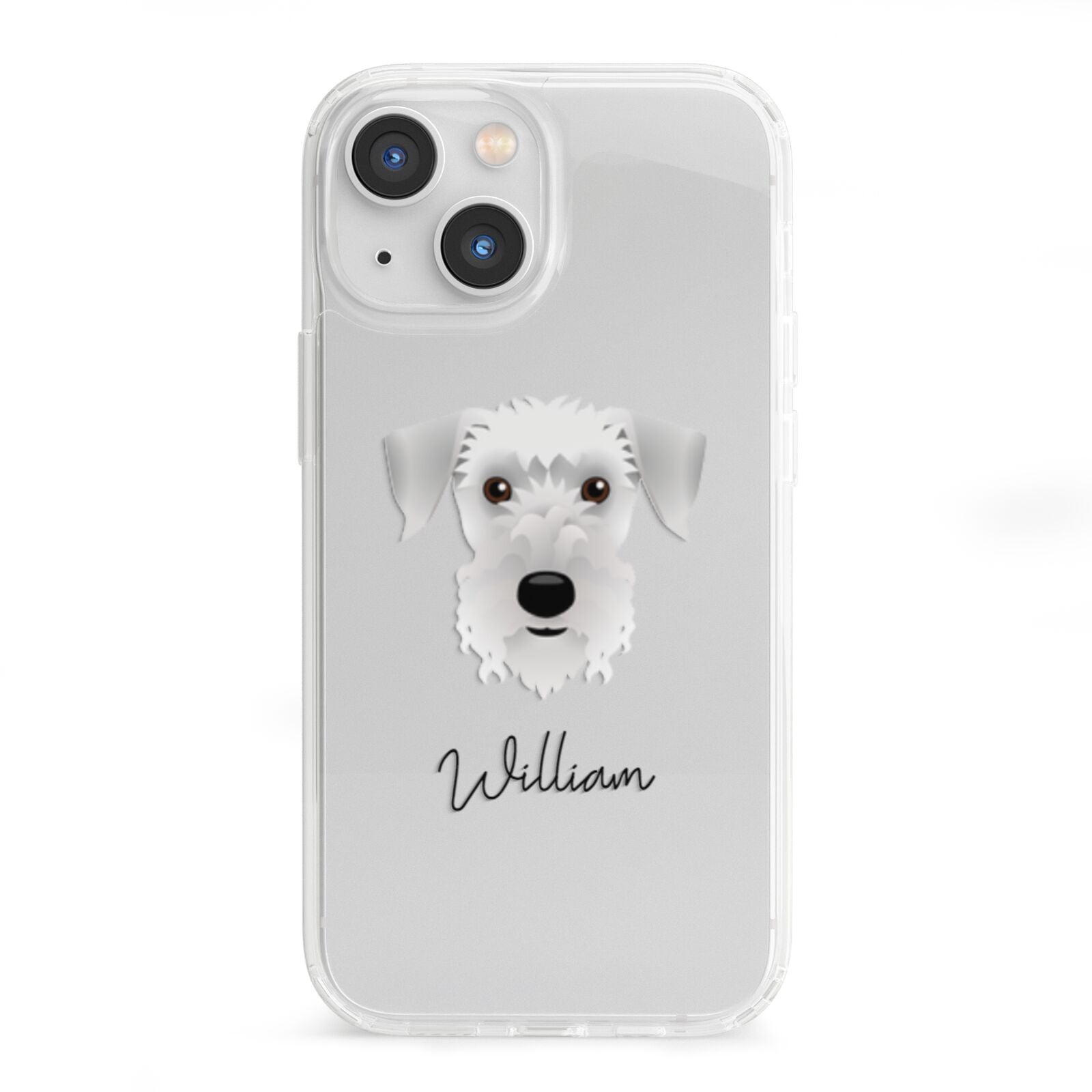 Cesky Terrier Personalised iPhone 13 Mini Clear Bumper Case