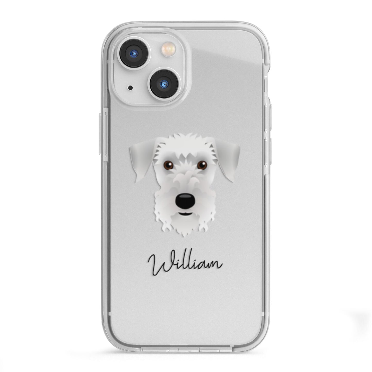 Cesky Terrier Personalised iPhone 13 Mini TPU Impact Case with White Edges
