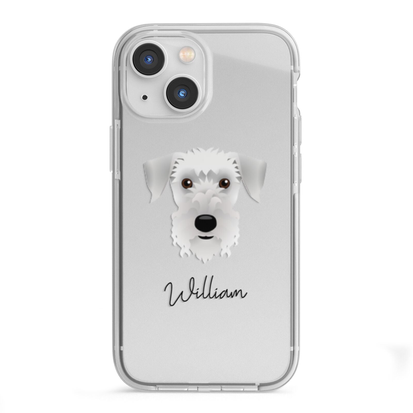 Cesky Terrier Personalised iPhone 13 Mini TPU Impact Case with White Edges