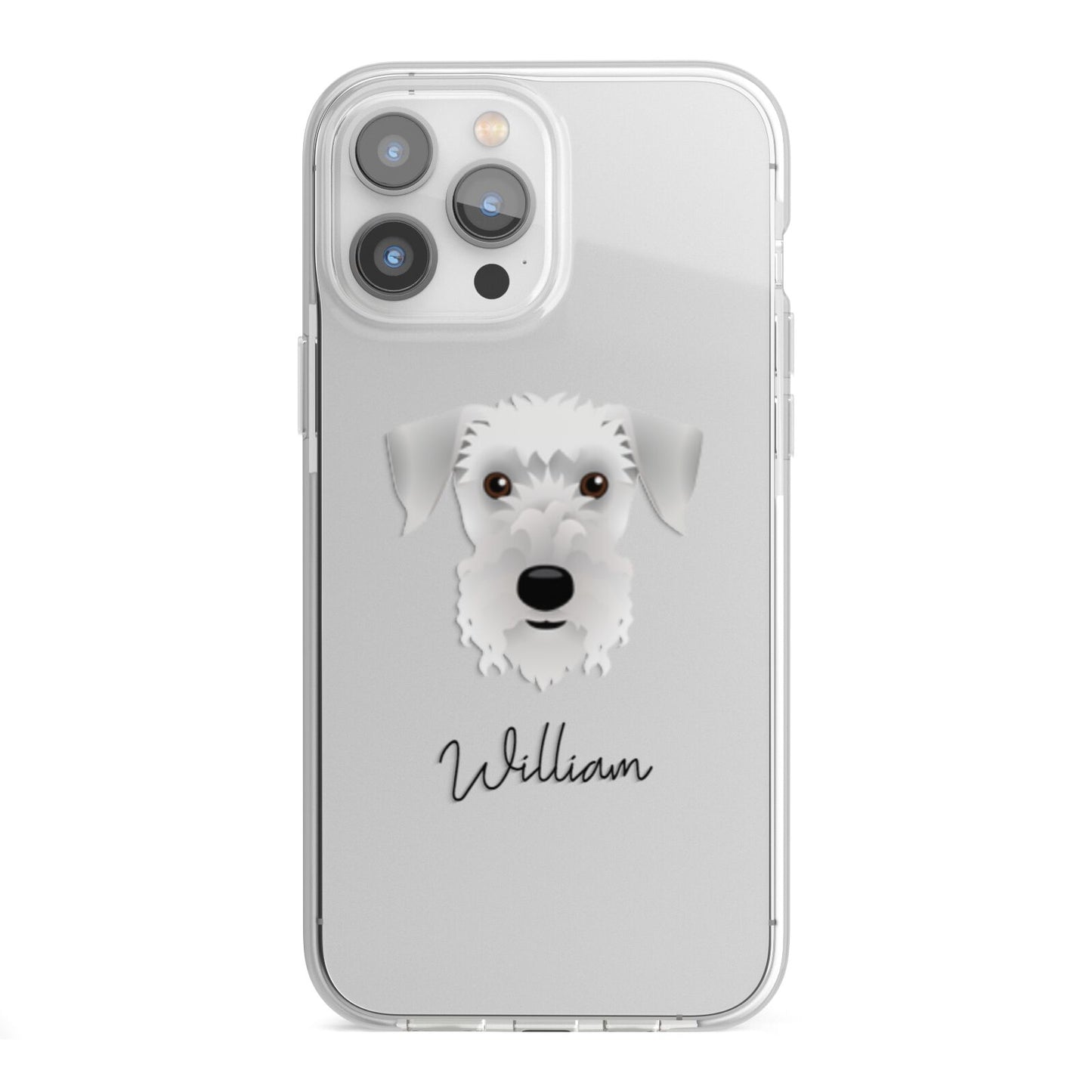 Cesky Terrier Personalised iPhone 13 Pro Max TPU Impact Case with White Edges