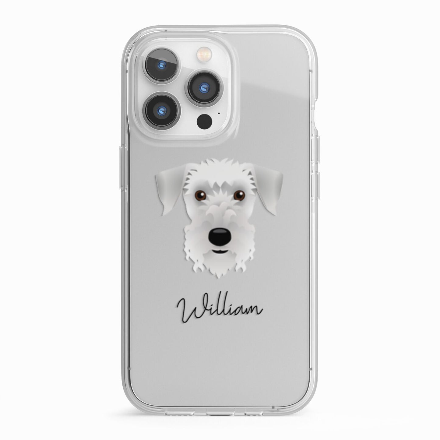 Cesky Terrier Personalised iPhone 13 Pro TPU Impact Case with White Edges