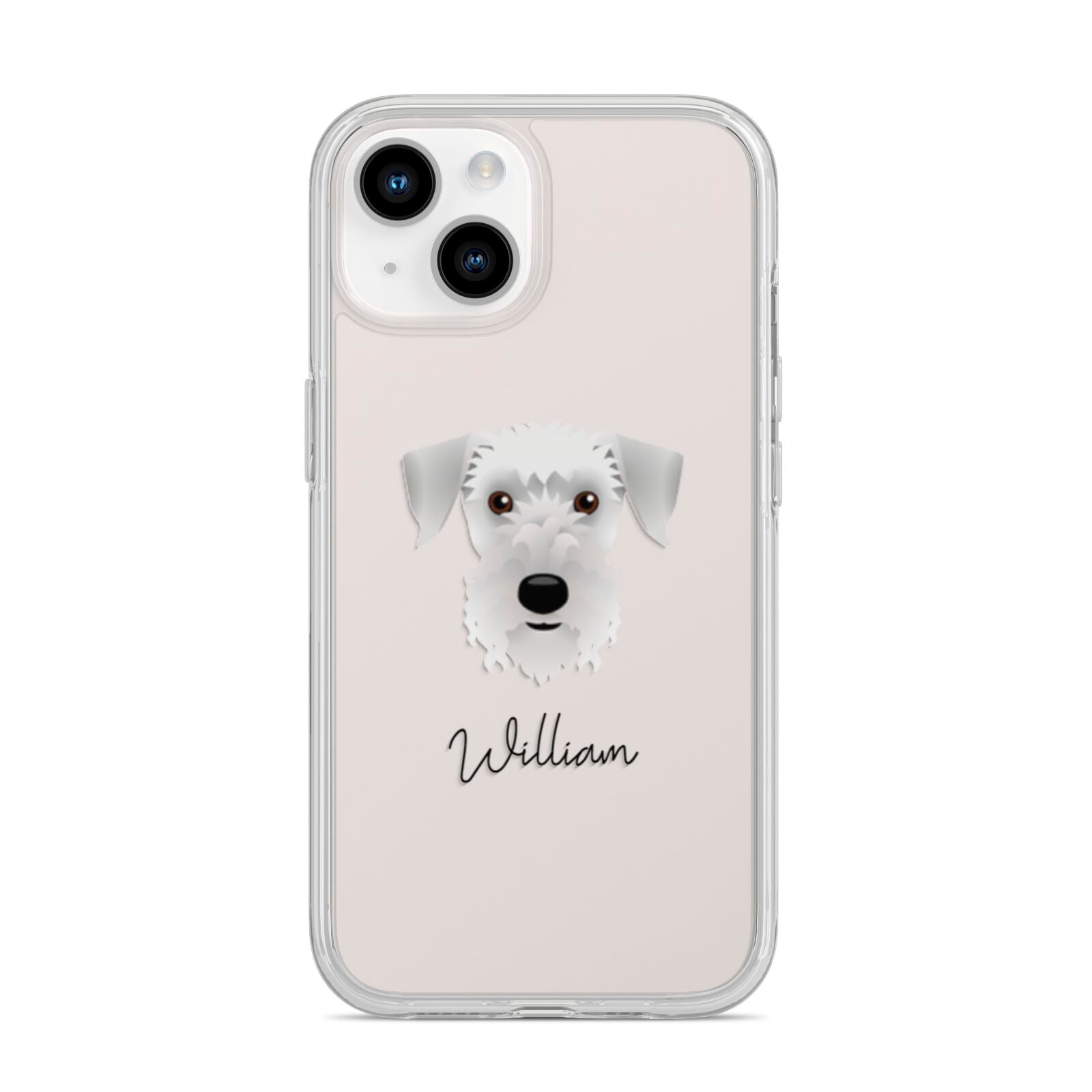 Cesky Terrier Personalised iPhone 14 Clear Tough Case Starlight