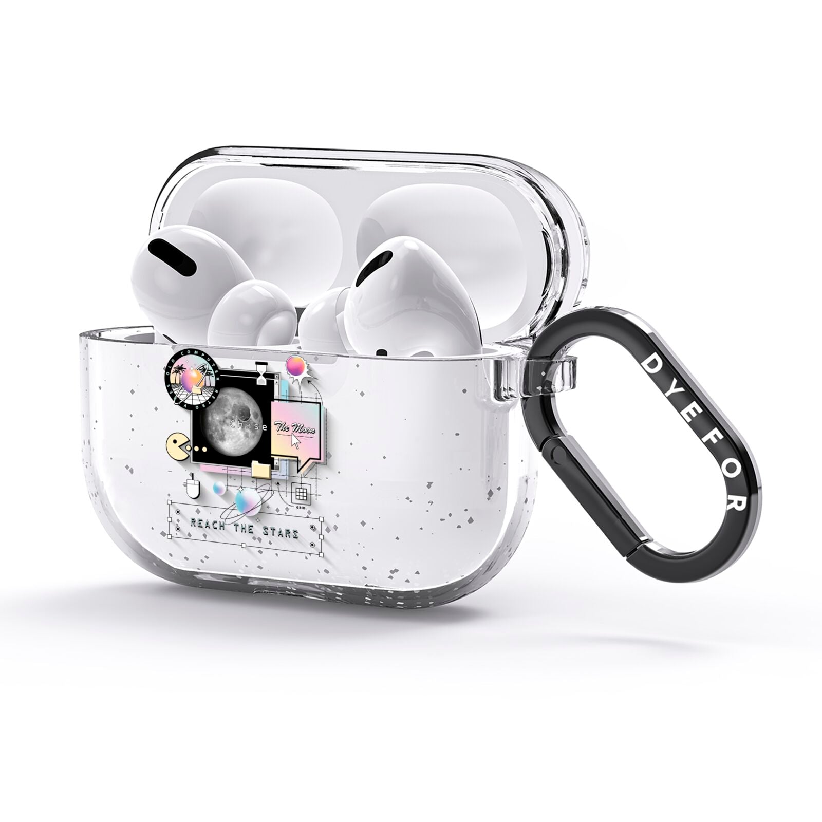 Chase The Moon AirPods Glitter Case 3rd Gen Side Image