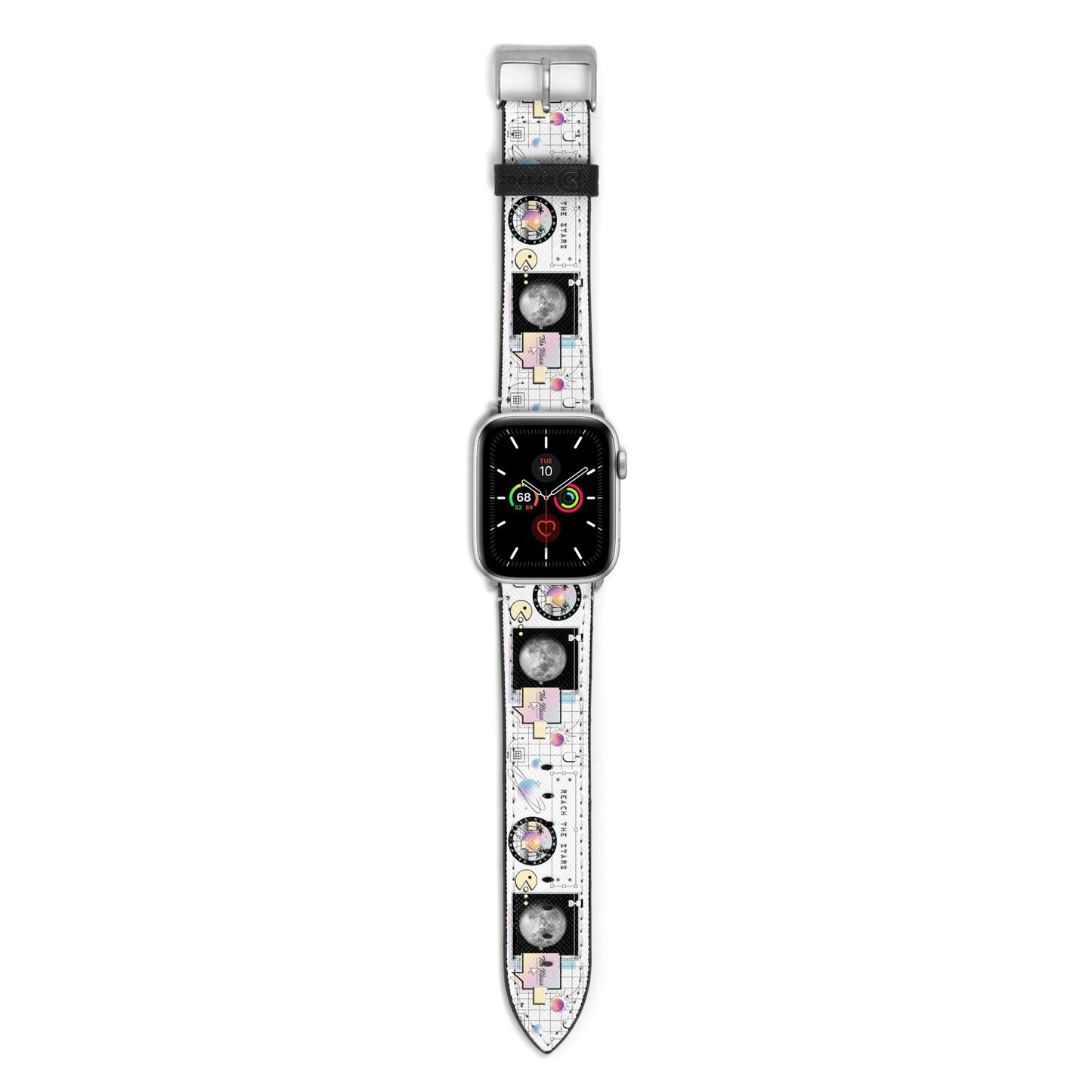 Chase The Moon Apple Watch Strap with Silver Hardware