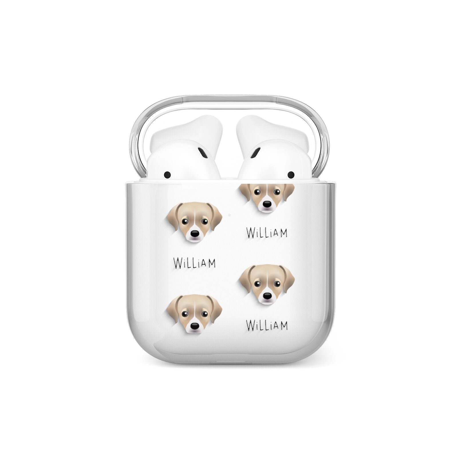 Cheagle Icon with Name AirPods Case