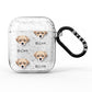 Cheagle Icon with Name AirPods Glitter Case