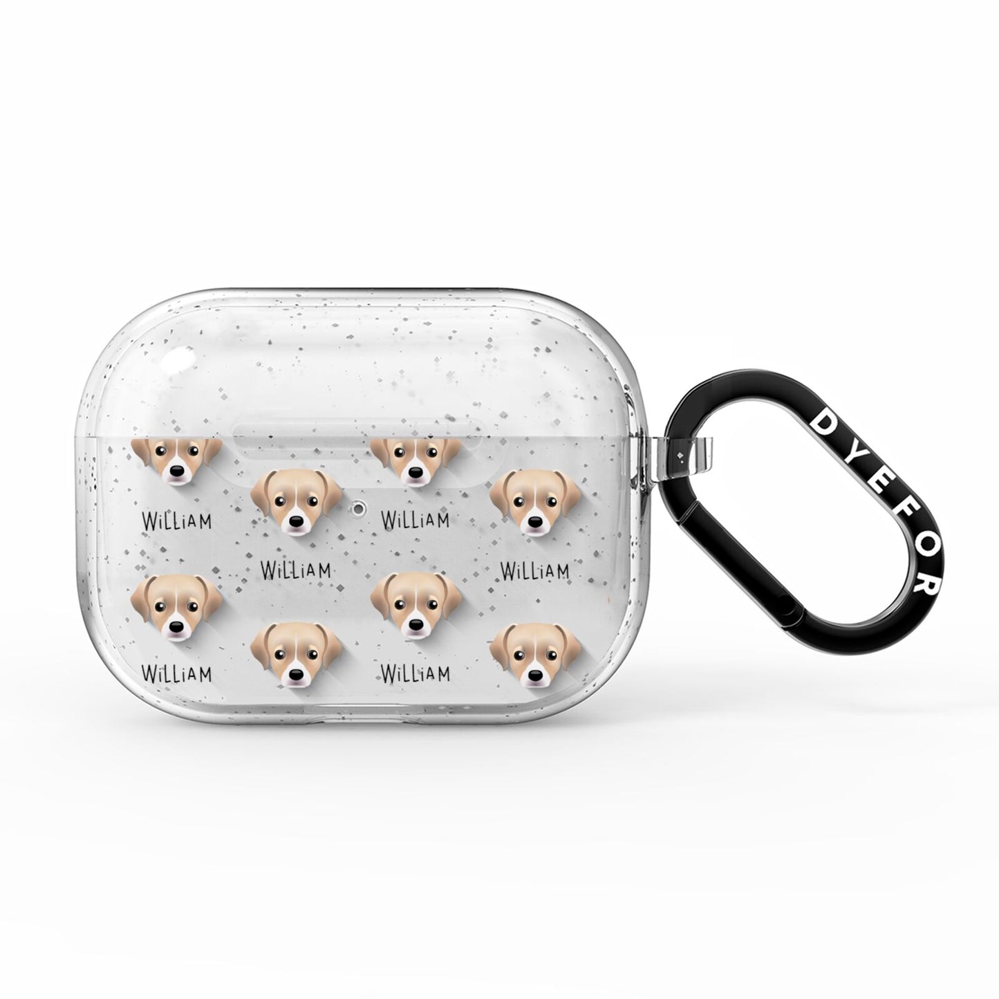 Cheagle Icon with Name AirPods Pro Glitter Case