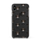 Cheagle Icon with Name Apple iPhone Xs Max Impact Case Black Edge on Black Phone