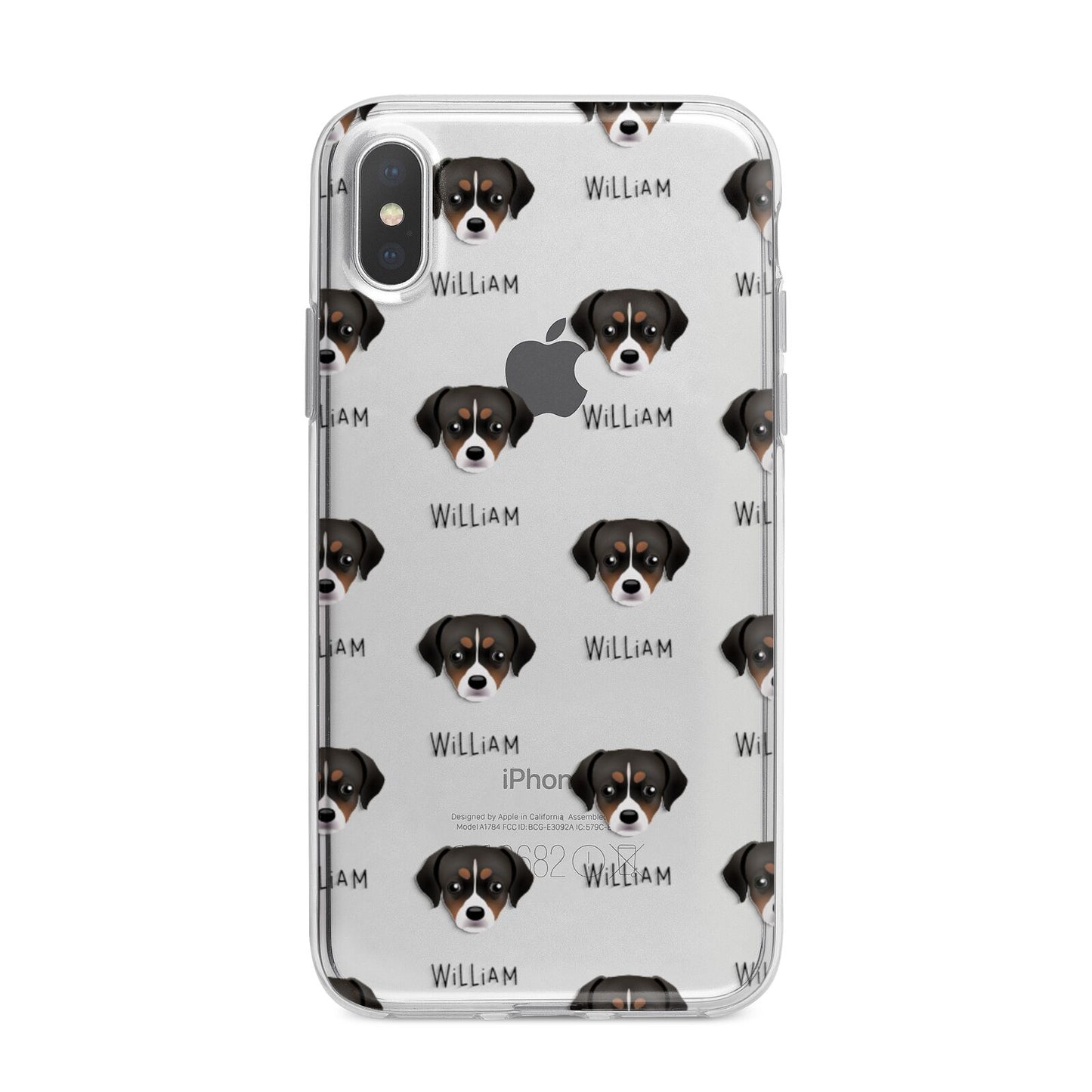 Cheagle Icon with Name iPhone X Bumper Case on Silver iPhone Alternative Image 1