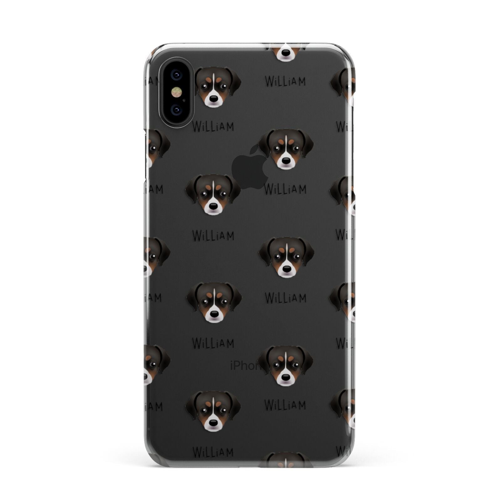 Cheagle Icon with Name iPhone XS Max 2D Snap Case on Black Phone