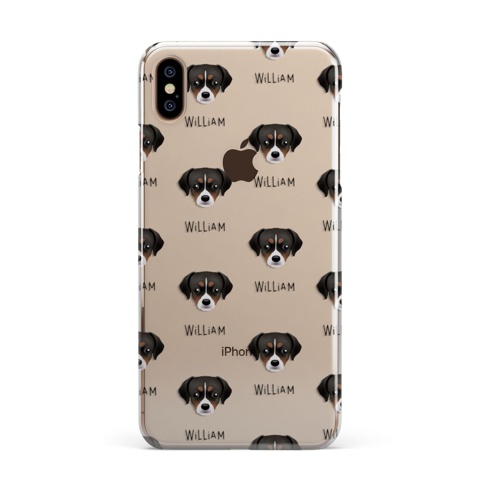Cheagle Icon with Name iPhone XS Max 2D Snap Case on Gold Phone