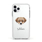 Cheagle Personalised Apple iPhone 11 Pro in Silver with White Impact Case