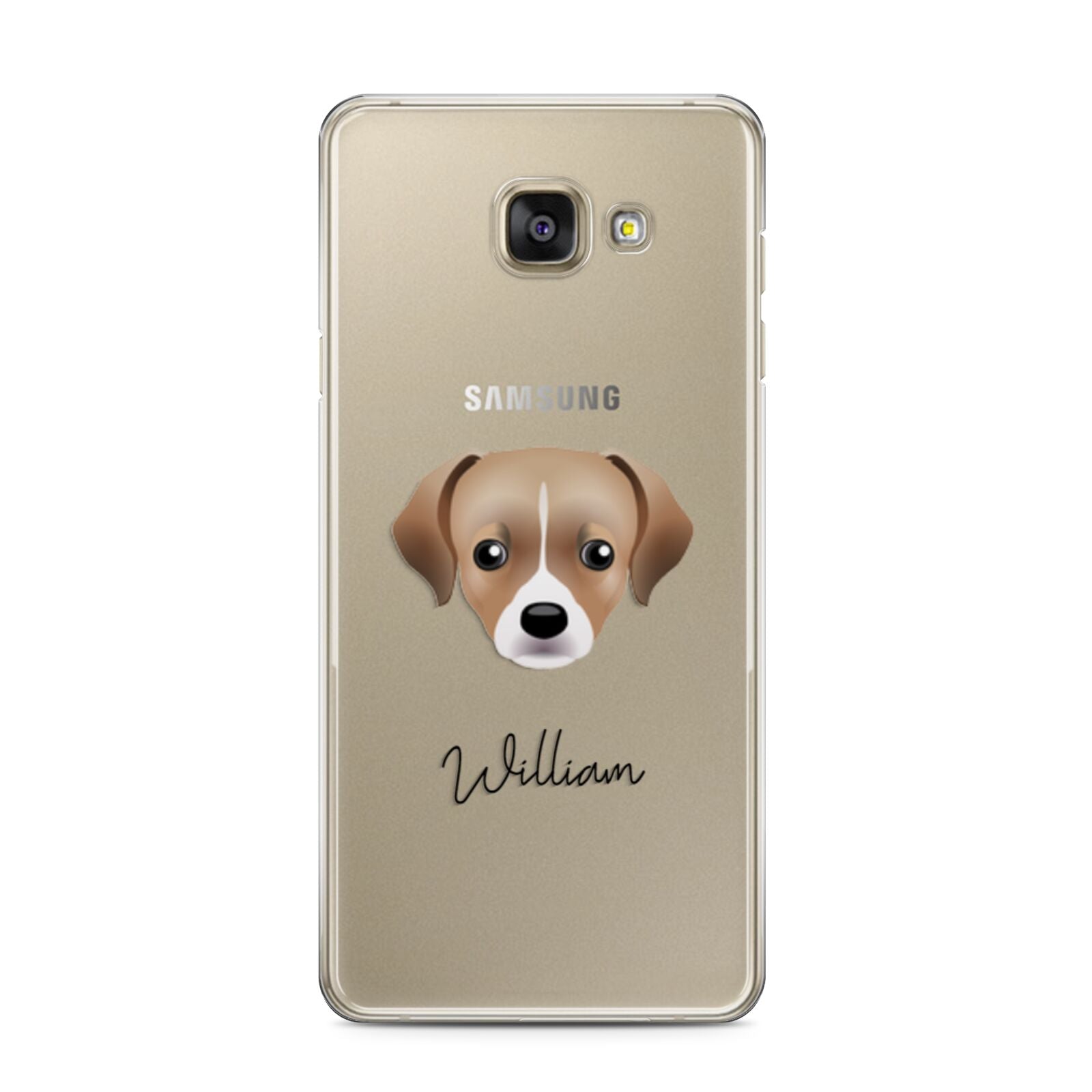 Cheagle Personalised Samsung Galaxy A3 2016 Case on gold phone