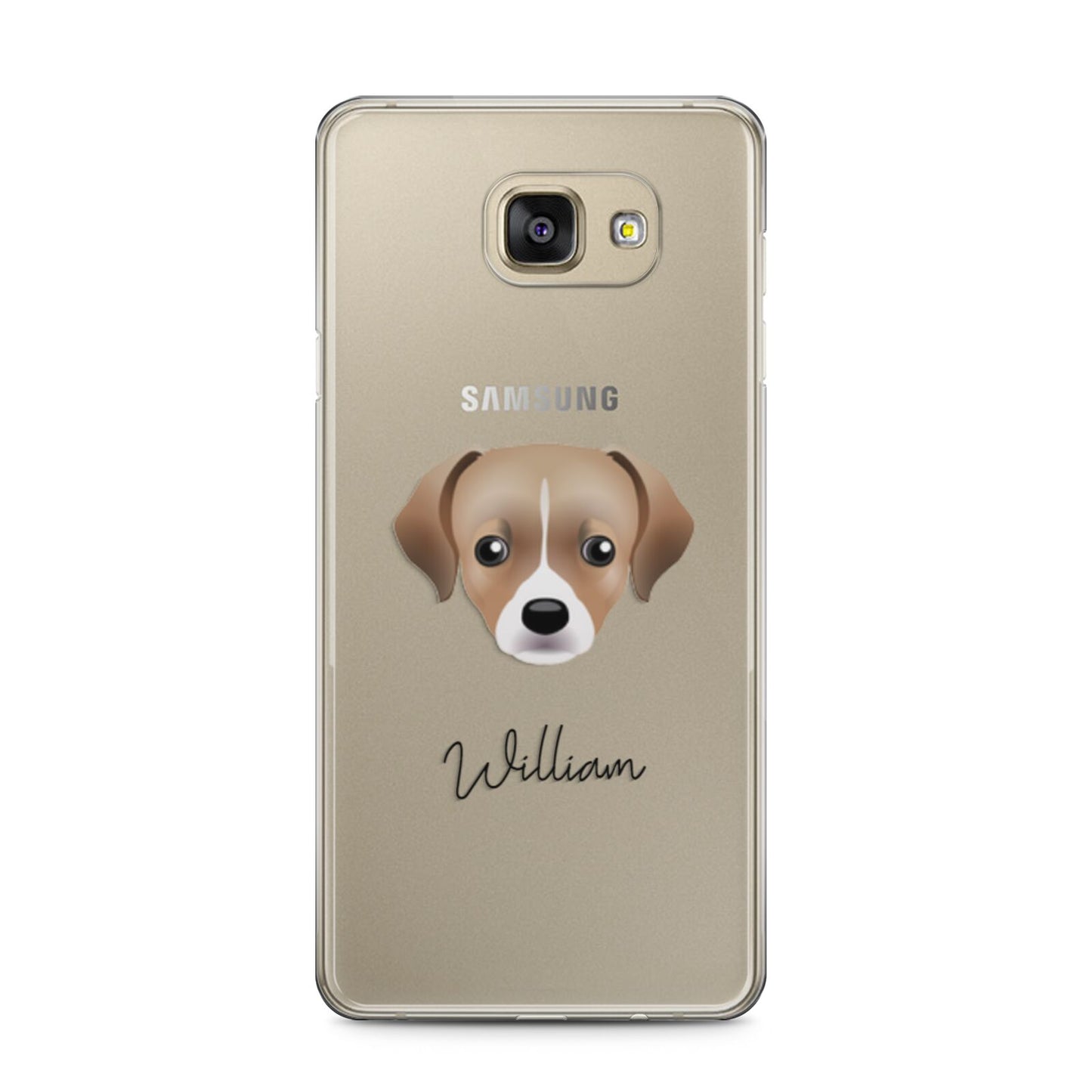 Cheagle Personalised Samsung Galaxy A5 2016 Case on gold phone