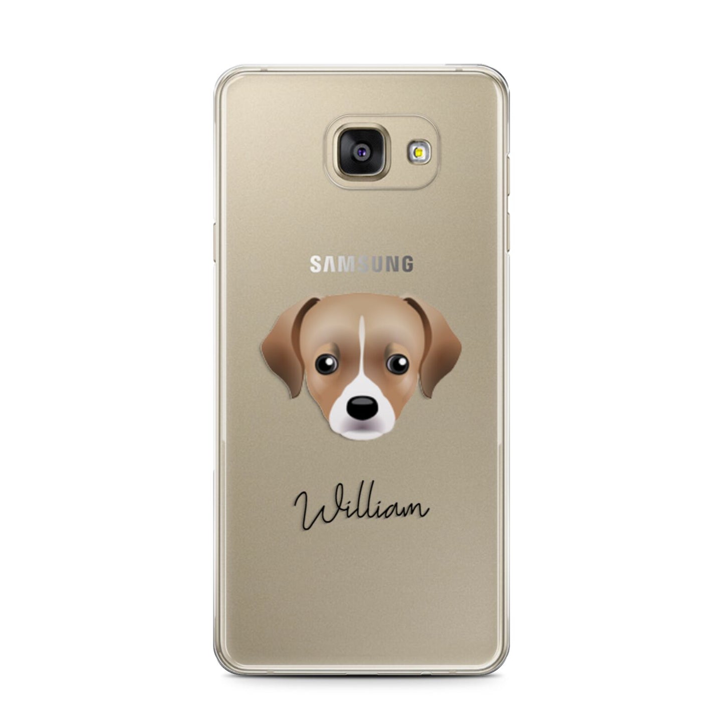 Cheagle Personalised Samsung Galaxy A7 2016 Case on gold phone