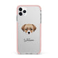 Cheagle Personalised iPhone 11 Pro Max Impact Pink Edge Case
