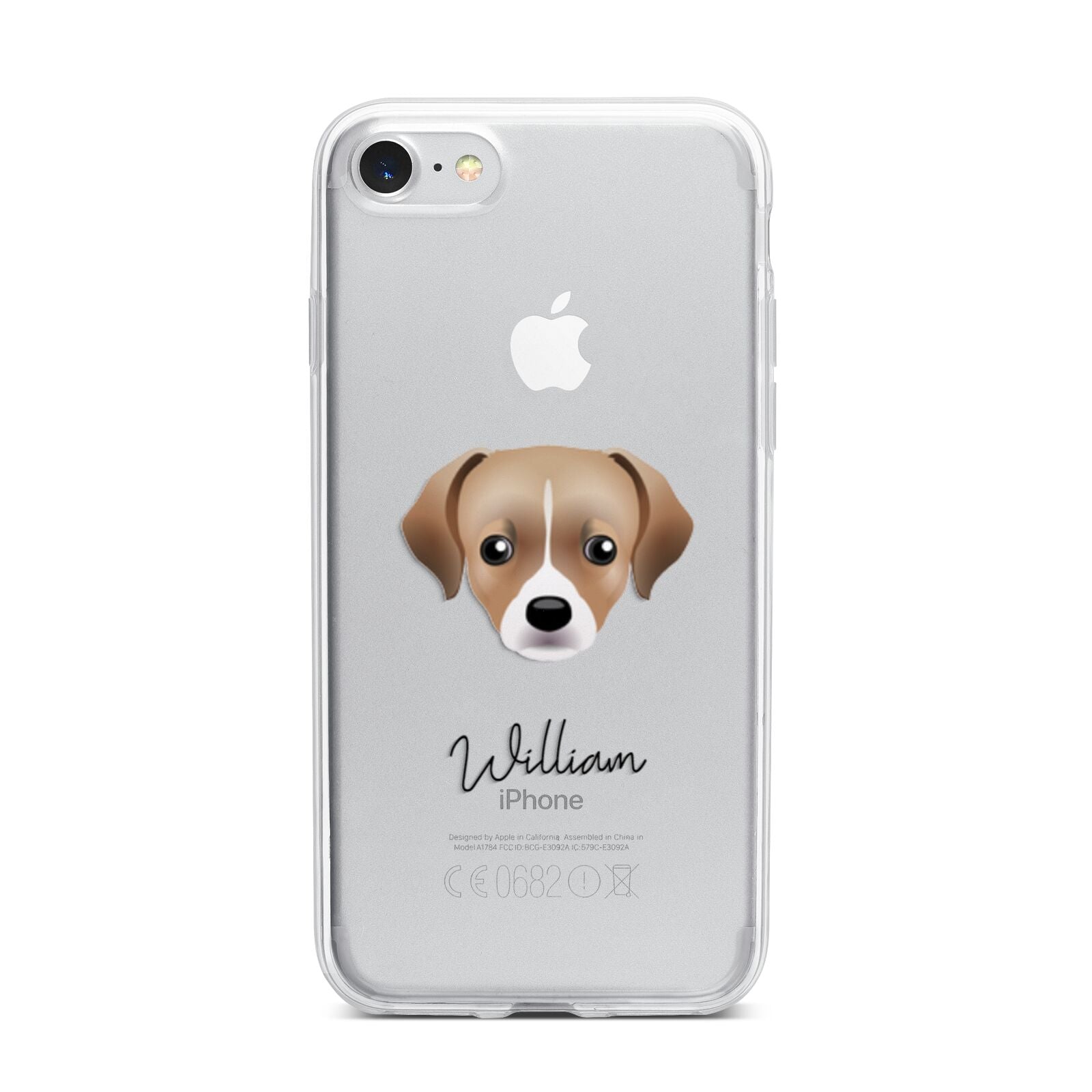 Cheagle Personalised iPhone 7 Bumper Case on Silver iPhone