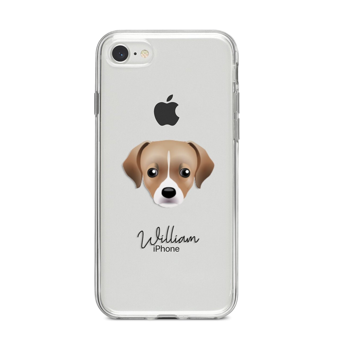 Cheagle Personalised iPhone 8 Bumper Case on Silver iPhone