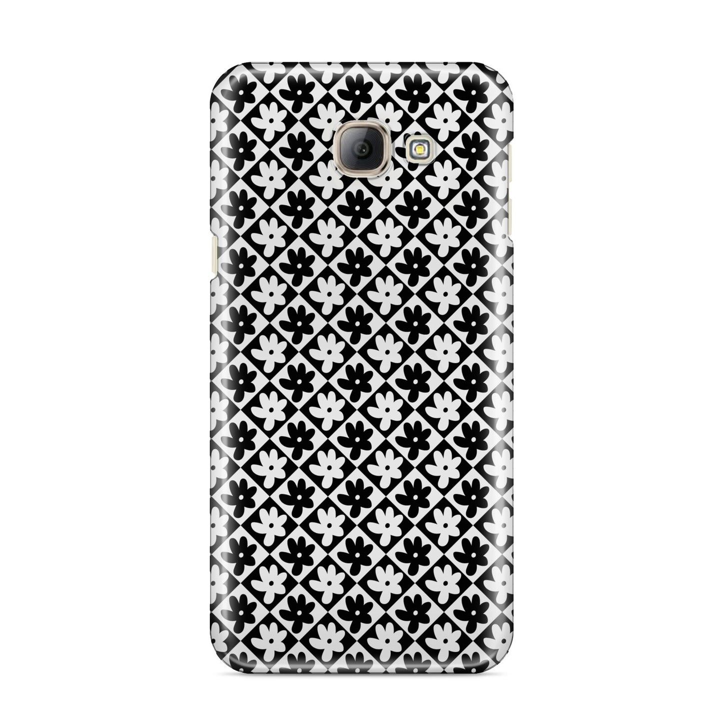 Check Flower Samsung Galaxy A8 2016 Case